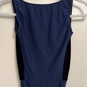 navy ballet leotard